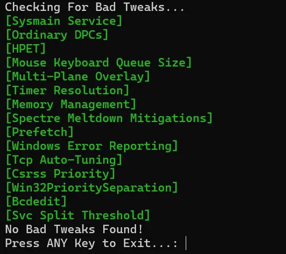 RepairBadTweaks —— 一键修复被错误“优化”的 Windows 系统