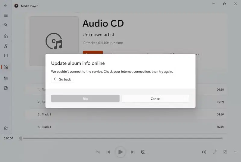 Windows Media Player 光盘元数据自动获取功能已停用插图3