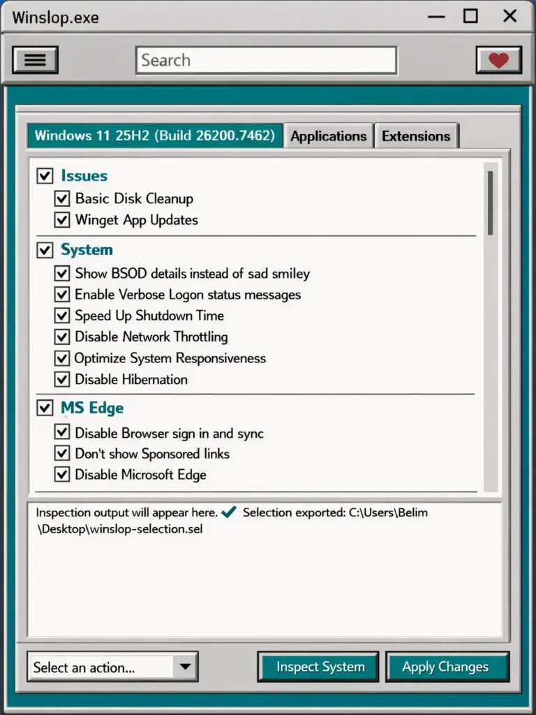 反 “Slop” 利器上线！Winslop：一键清理 Windows 11 冗余功能，把控制权还给用户插图1