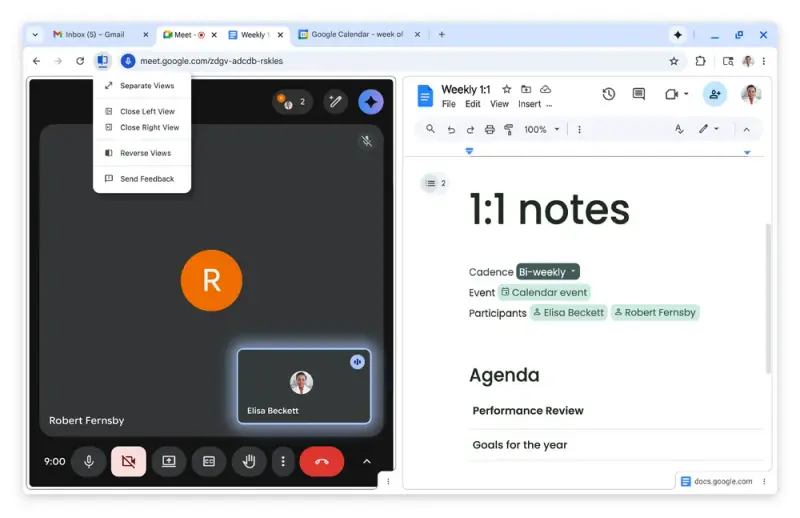 Chrome 迎来生产力三重奏：原生分屏、PDF 批注与 Drive 直存，告别 AI 噱头插图1