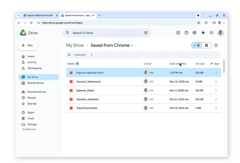 Chrome 迎来生产力三重奏：原生分屏、PDF 批注与 Drive 直存，告别 AI 噱头插图3