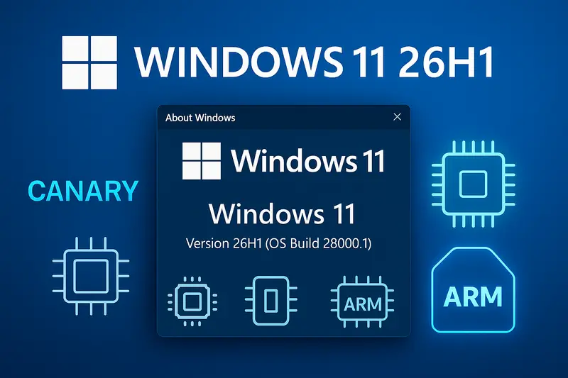 微软Windows 11 26H1/26H2发布详情：26H1仅适配新芯片，26H2面向所有PC插图