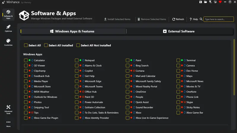 无需重装！Winhance 精简 Windows 11 实操教程，一键告别臃肿卡顿插图