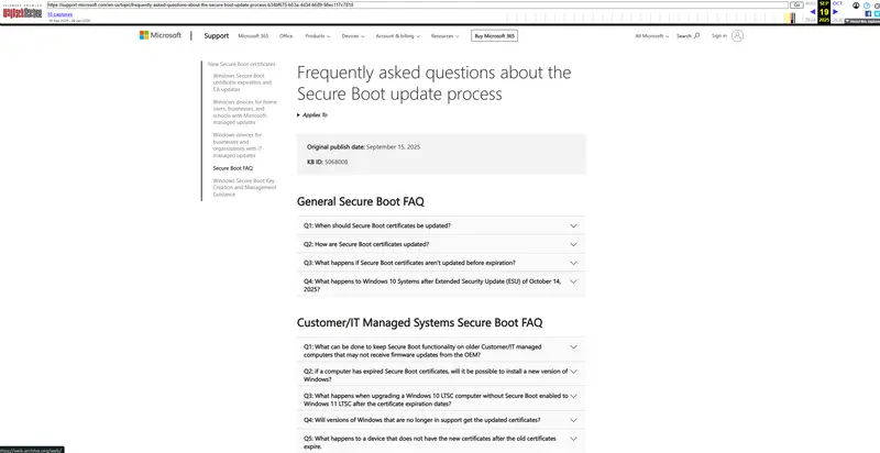 微软“删帖”又恢复:安全启动更新若不安装,你的电脑将面临 Bootkit 高危风险插图 微软“删帖”又恢复:安全启动更新若不安装,你的电脑将面临 Bootkit 高危风险插图