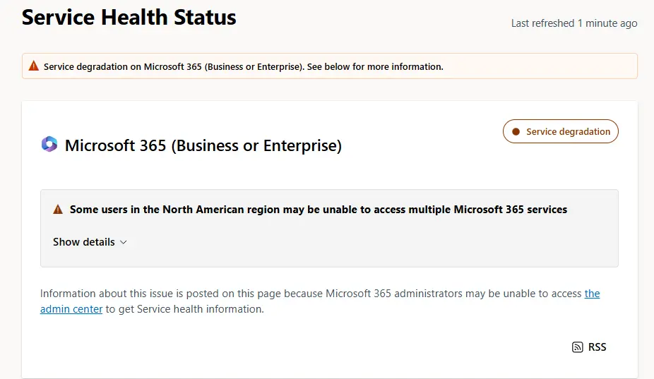 Office.com 无法访问！微软确认 M365 服务中断，问题 ID MO1245624 紧急追踪中插图1