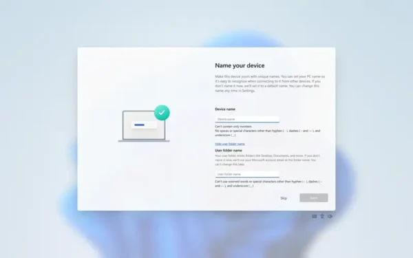 终于等到你！Windows 11 初始设置迎来“自定义用户文件夹名”功能