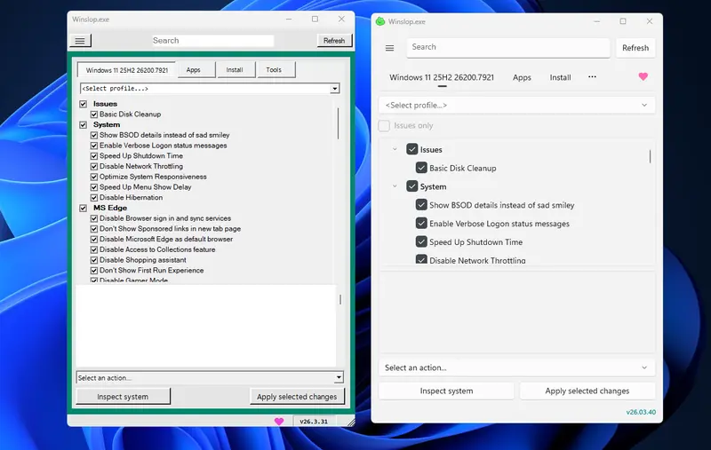 Winslop 迎来“整容级”更新:原生 WinUI 3 重塑界面,开发者却吐槽“现代 UI 太痛苦”插图1 Winslop 迎来“整容级”更新:原生 WinUI 3 重塑界面,开发者却吐槽“现代 UI 太痛苦”插图1