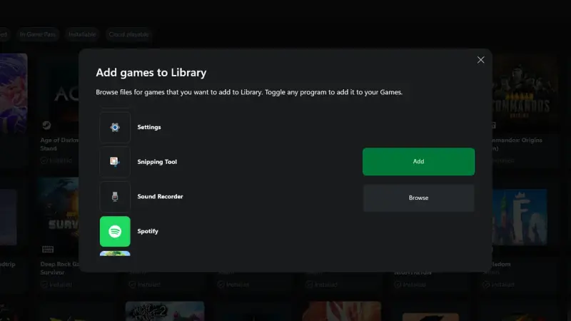 微软正在 Xbox Windows 应用中测试类似 Steam 的游戏添加功能插图