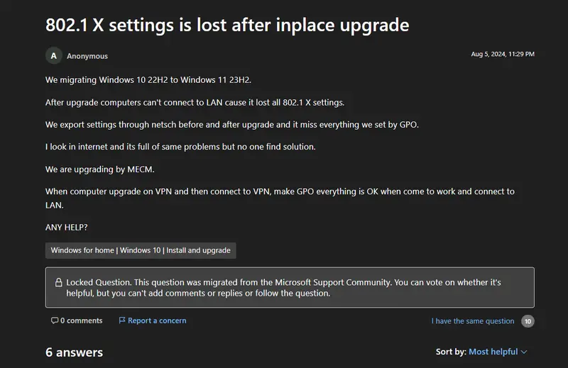 微软未承认的隐形 Bug？升级到Windows 11 24H2/25H2会导致断网，还只有这种方法才能修复插图4