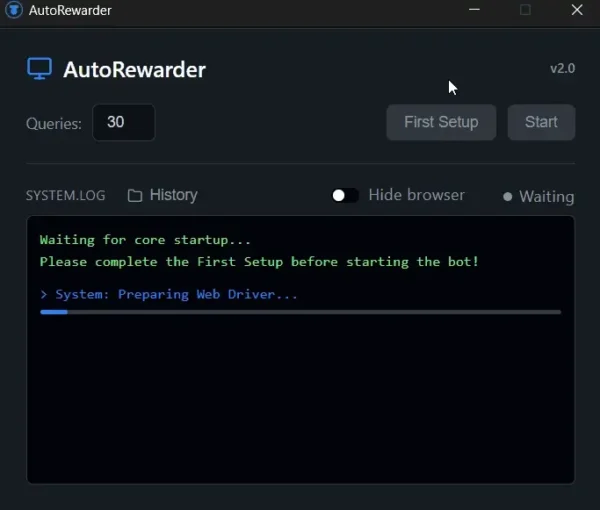 AutoRewarder：微软奖励积分自动化助手