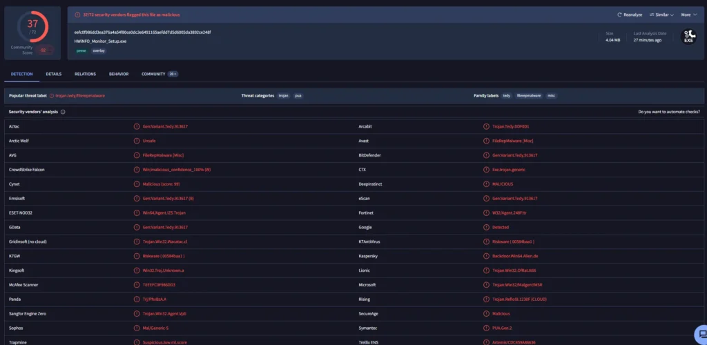 紧急预警!CPU-Z 和 HWMonitor 官网遭供应链攻击,下载链接被植入木马插图3 紧急预警!CPU-Z 和 HWMonitor 官网遭供应链攻击,下载链接被植入木马插图3