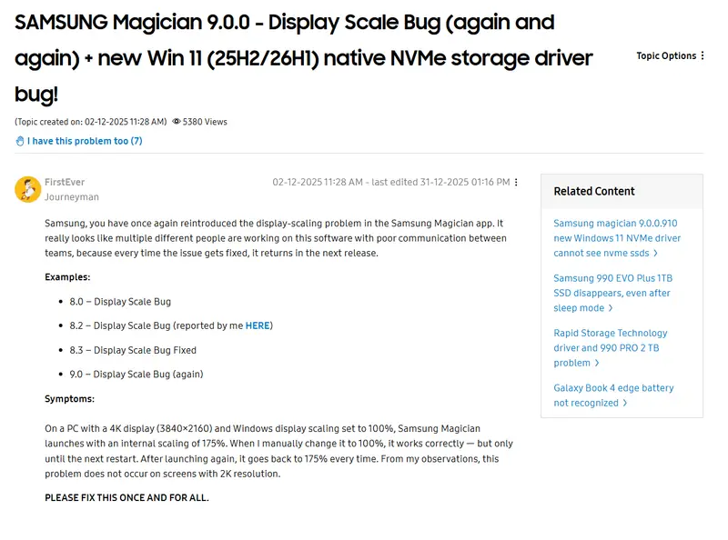 三星魔术师软件“罢工”：想修漏洞，结果软件打不开了插图2
