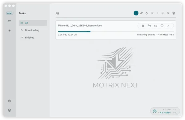 下载神器Motrix 精神续作来了！Motrix Next：基于 Tauri 2 重构，体积缩小 75%，启动秒开