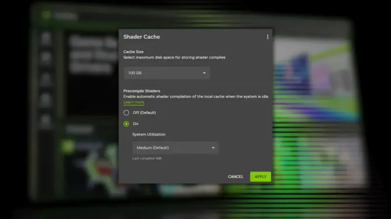 告别“进入游戏前”的漫长等待！Nvidia App 新增“自动着色器编译”功能插图1