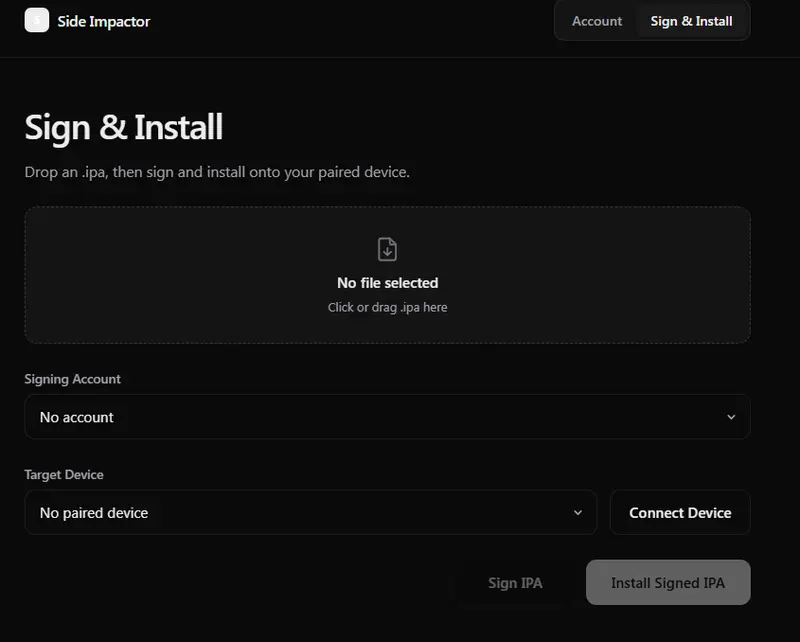 浏览器直连 iOS！Side Impactor：无需安装客户端，网页端完成 IPA 签名与侧载插图