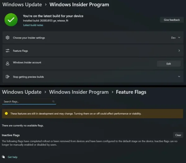 微软终于“听劝”！Windows 11 将引入类似 Chrome 的“功能标志”，内测用户可手动开关新功能