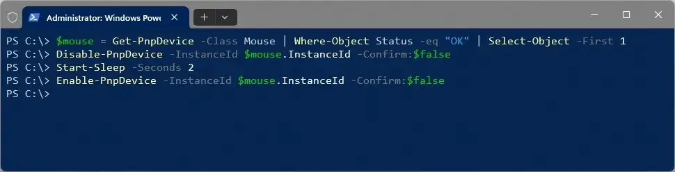 鼠标拖动失灵？别重启！一行 PowerShell 代码秒修 Windows 11 驱动故障插图