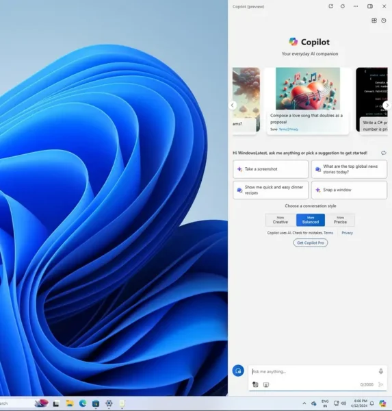 微软 Copilot 回归侧边栏设计:Windows 11 新增“停靠”功能,自动调整应用布局以腾出空间缩略图 微软 Copilot 回归侧边栏设计:Windows 11 新增“停靠”功能,自动调整应用布局以腾出空间