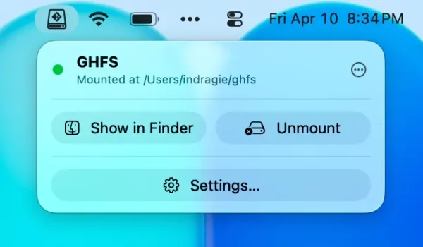 GHFS：将 GitHub 仓库直接挂载为 macOS 本地文件夹，无需 git clone，像浏览文件一样探索代码库