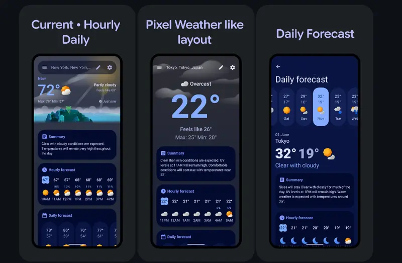 WeatherMaster:致敬 Pixel 美学的安卓天气神器,双主题切换(Pixel/Froggy)+ 多数据源聚合,打造极致视觉与实用体验插图1 WeatherMaster:致敬 Pixel 美学的安卓天气神器,双主题切换(Pixel/Froggy)+ 多数据源聚合,打造极致视觉与实用体验插图1