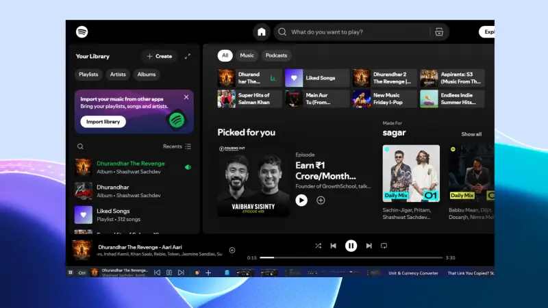 WindowSill：把剪贴板历史、媒体控制、AI写作全塞进任务栏上方的一条工具栏插图2
