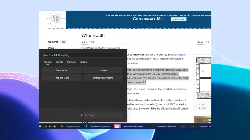 WindowSill：把剪贴板历史、媒体控制、AI写作全塞进任务栏上方的一条工具栏插图6