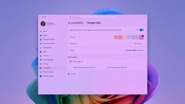Windows 11 预览版更新：新增“屏幕色调”护眼功能，讲述人支持 HID 盲文显示器即插即用