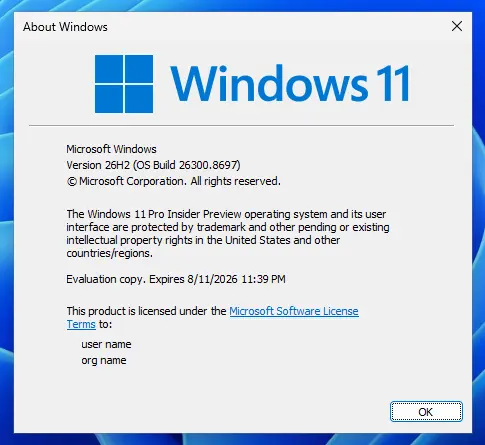 Windows 11 26H2 预计秋季发布 启用包机制实现单次重启快速升级插图1 Windows 11 26H2 预计秋季发布 启用包机制实现单次重启快速升级插图1