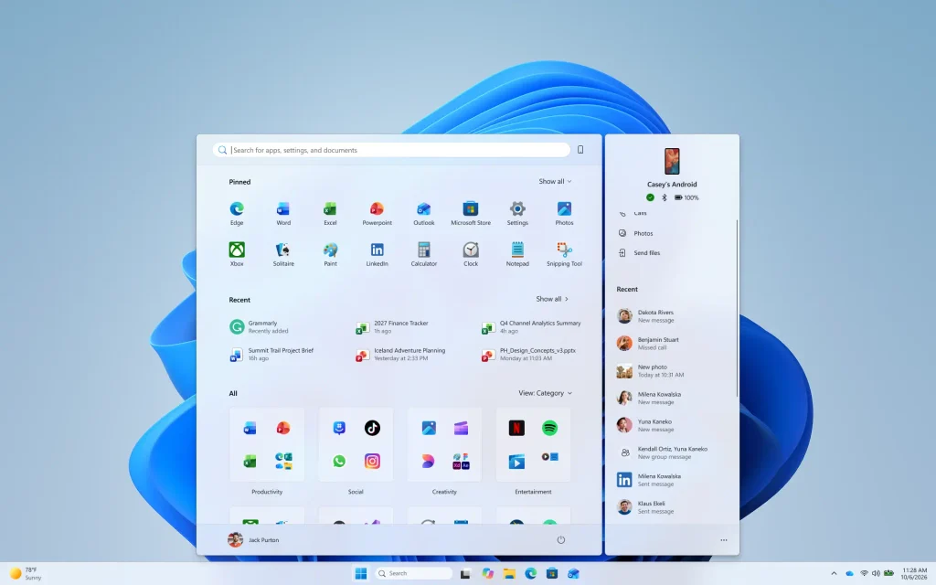 Windows11 内测通道上新:开始菜单手机伴侣可滚动,低视力用户光标定位增强插图 Windows11 内测通道上新:开始菜单手机伴侣可滚动,低视力用户光标定位增强插图