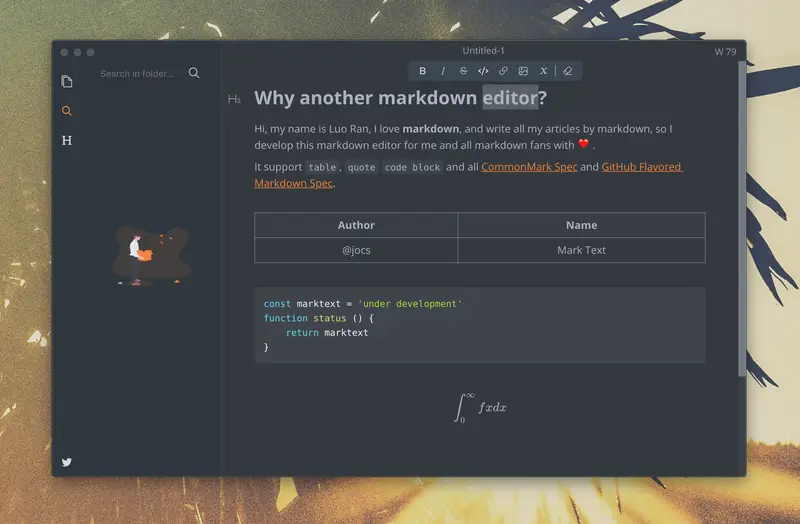 MarkText:开源Markdown 编辑器,中文适配优化,对标 Typora 跨平台免费平替插图 MarkText:开源Markdown 编辑器,中文适配优化,对标 Typora 跨平台免费平替插图