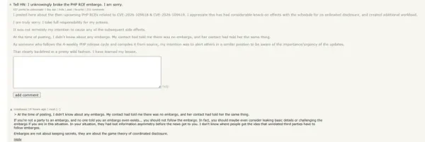 引发全球 PHP 恐慌的“内鬼”滑跪道歉：大哥，我是真不知道有禁运啊！