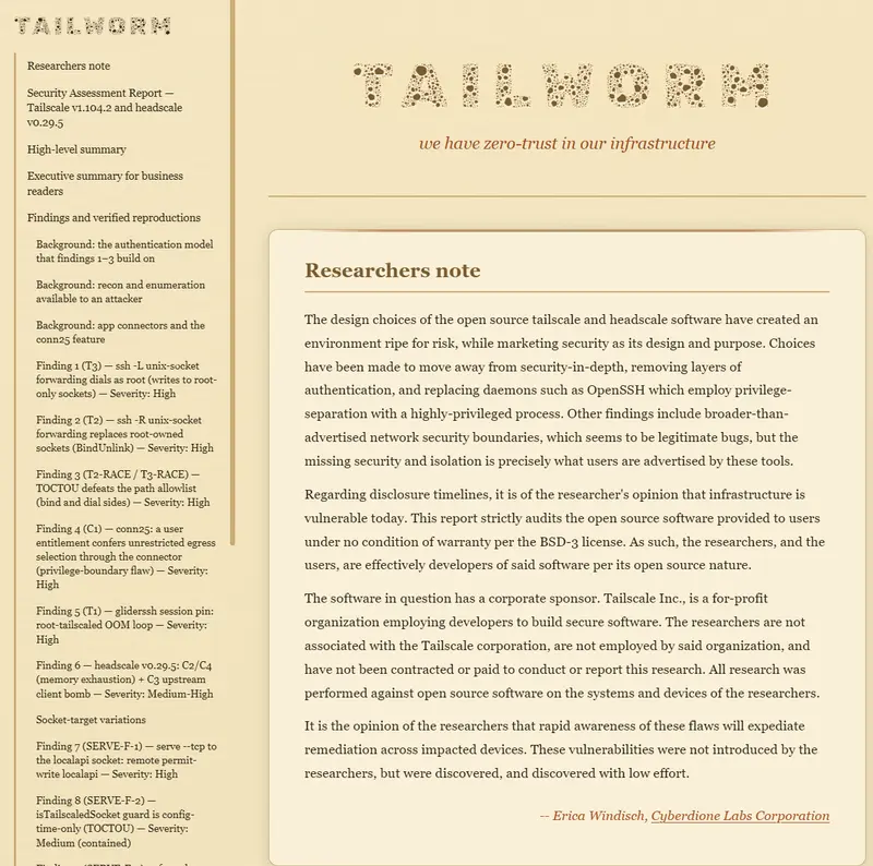 警报！你的 Tailscale 可能正在“裸奔”：一个漏洞让黑客顺藤摸瓜拿走全网 Root 权限插图1