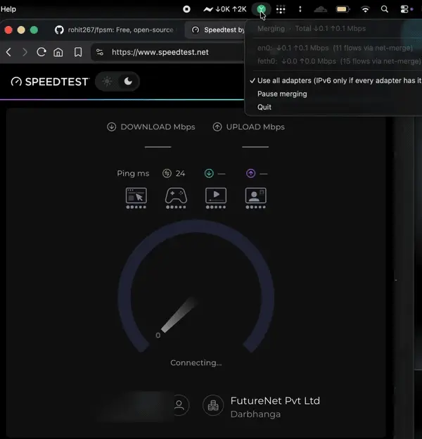 net-merge:多链路带宽聚合工具,同时合并 WiFi / 有线 / 手机热点,Windows/macOS/Linux 全平台免费插图 net-merge:多链路带宽聚合工具,同时合并 WiFi / 有线 / 手机热点,Windows/macOS/Linux 全平台免费插图